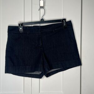 7th Avenue NY & Co Navy Cuffed Shorts Women's Size 14